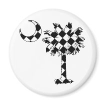 Checkered Flag Palmetto magnets