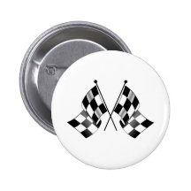 checkered flag pinback buttons