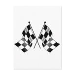 checkered flag post cards