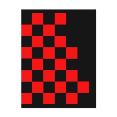 Checkered Flag Post Card by lonvig
