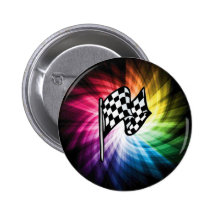Checkered Flag Spectrum Pin