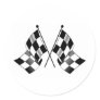 checkered flag round stickers