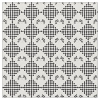 Checkered Flags Design Fabric