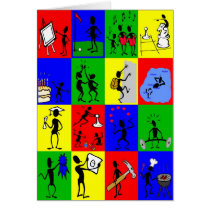Checkered Fun And Games cards by wsellars Checkered Fun And Games cards