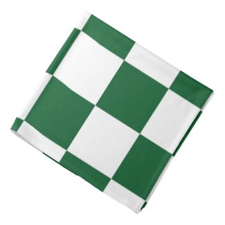 Checkered Green and White