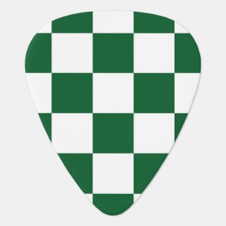 Checkered Green and White
