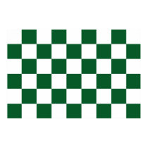 Checkered Green and White posters