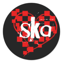 checkered heart. ska. stickers by asyrum checkered heart. ska. stickers