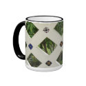 Checkered Open Cement Tiled Wall Cup mugs