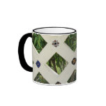Checkered Open Cement Tiled Wall Cup Coffee Mug