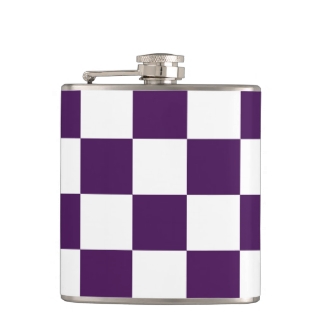 Checkered Purple and White