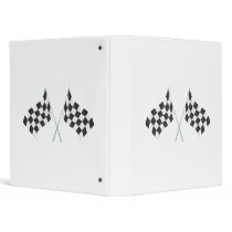 checkered racing flags graphic binder