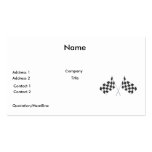 checkered racing flags graphic business card templates