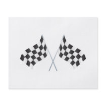 checkered racing flags graphic custom flyer