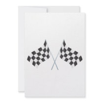 checkered racing flags graphic custom announcements