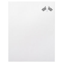 checkered racing flags graphic letterhead design