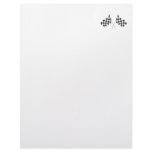 checkered racing flags graphic letterhead design