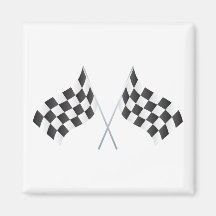 checkered racing flags graphic refrigerator magnets