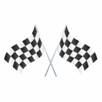 checkered racing flags graphic photo sculpture