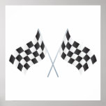 checkered racing flags graphic print