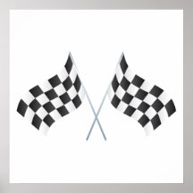 checkered racing flags graphic print