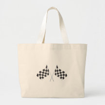 checkered racing flags graphic tote bag