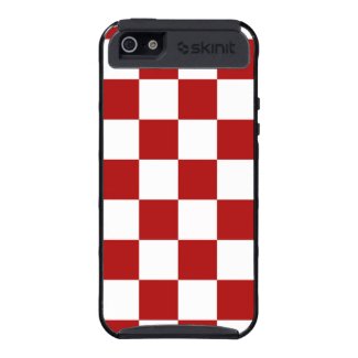Checkered Red and White Covers For iPhone 5