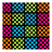 Checkered Sequence Canvas Art Print