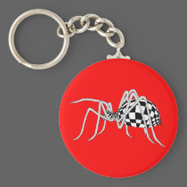 Checkered Spider keychains
