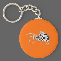 Checkered Spider keychains