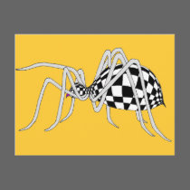 Checkered Spider postcards