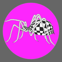 Checkered Spider stickers