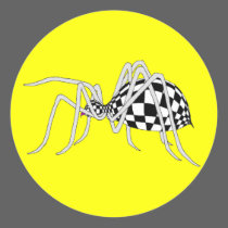 Checkered Spider stickers