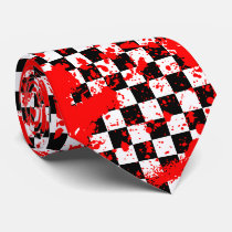 checkered splatz. ties by traumaTIES checkered splatz. ties