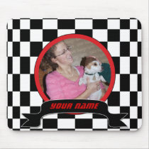 Checkered Square mousepads