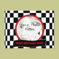Checkered Square postcards