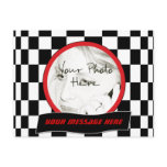 Checkered Square Post Card