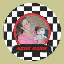 Checkered Square stickers