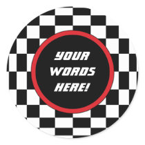 Checkered Square stickers