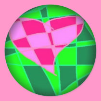 Checkered Valentine stickers by eelkat Checkered Valentine stickers