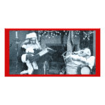 Checking It Twice - Vintage Stereoview Photo Card