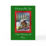 Checking the List Christmas Card