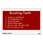 Checklist for Brushing Teeth Wall Decal