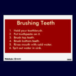 Checklist for Brushing Teeth Wall Decal wall decals