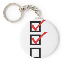checklist icon keychain