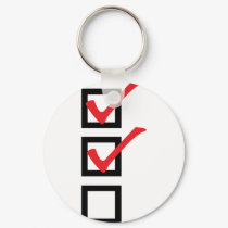 checklist icon keychains