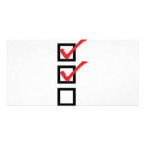 checklist icon photo cards