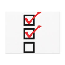 checklist icon postcards