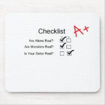 checklist mousepad