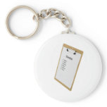 Checklist on a clipboard key chains